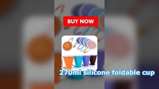 270ml silicone collapsible cup
