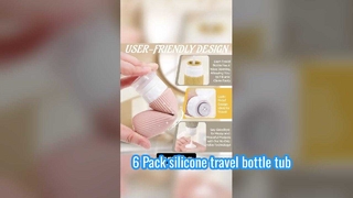 6 Pack Silicone Travel Kit
