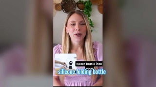 super thin silicone folding bottle