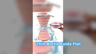 super thin silicone collapsible bottle